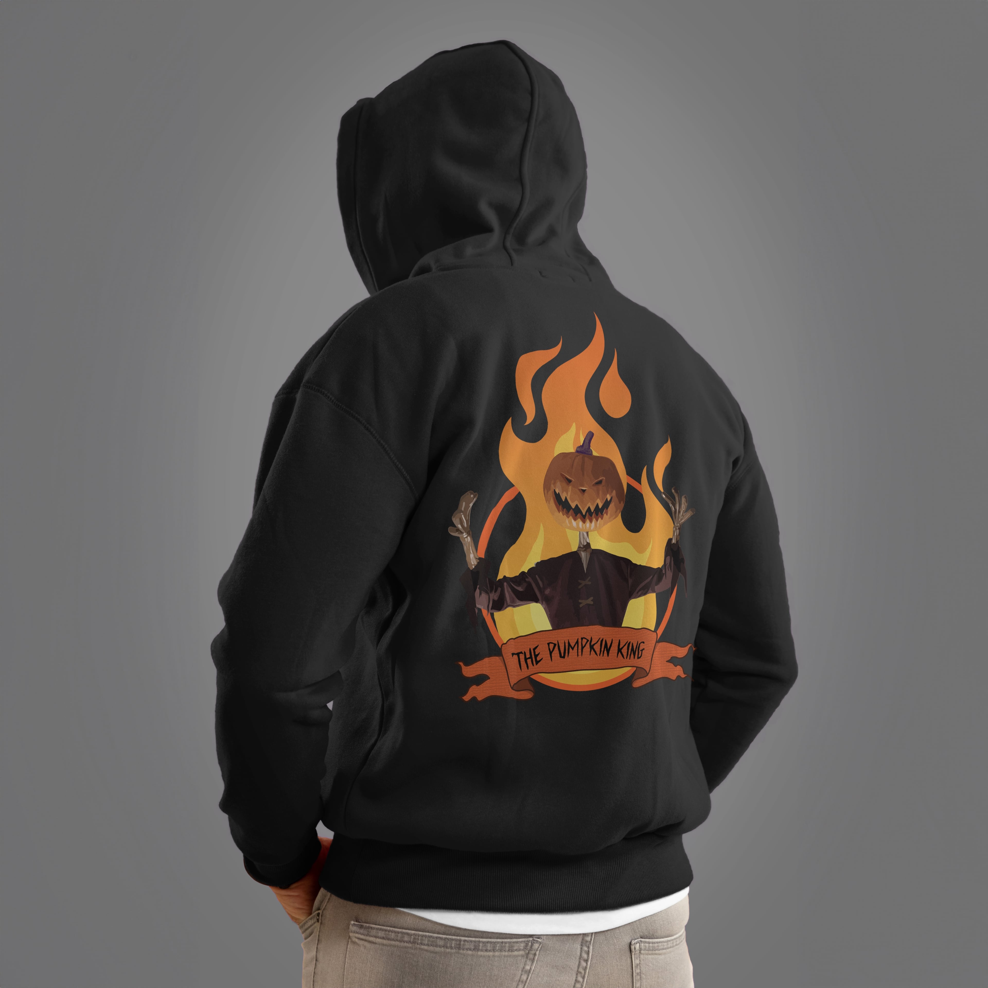Hoodie mockup with illustration and premium streetwear aesthetic