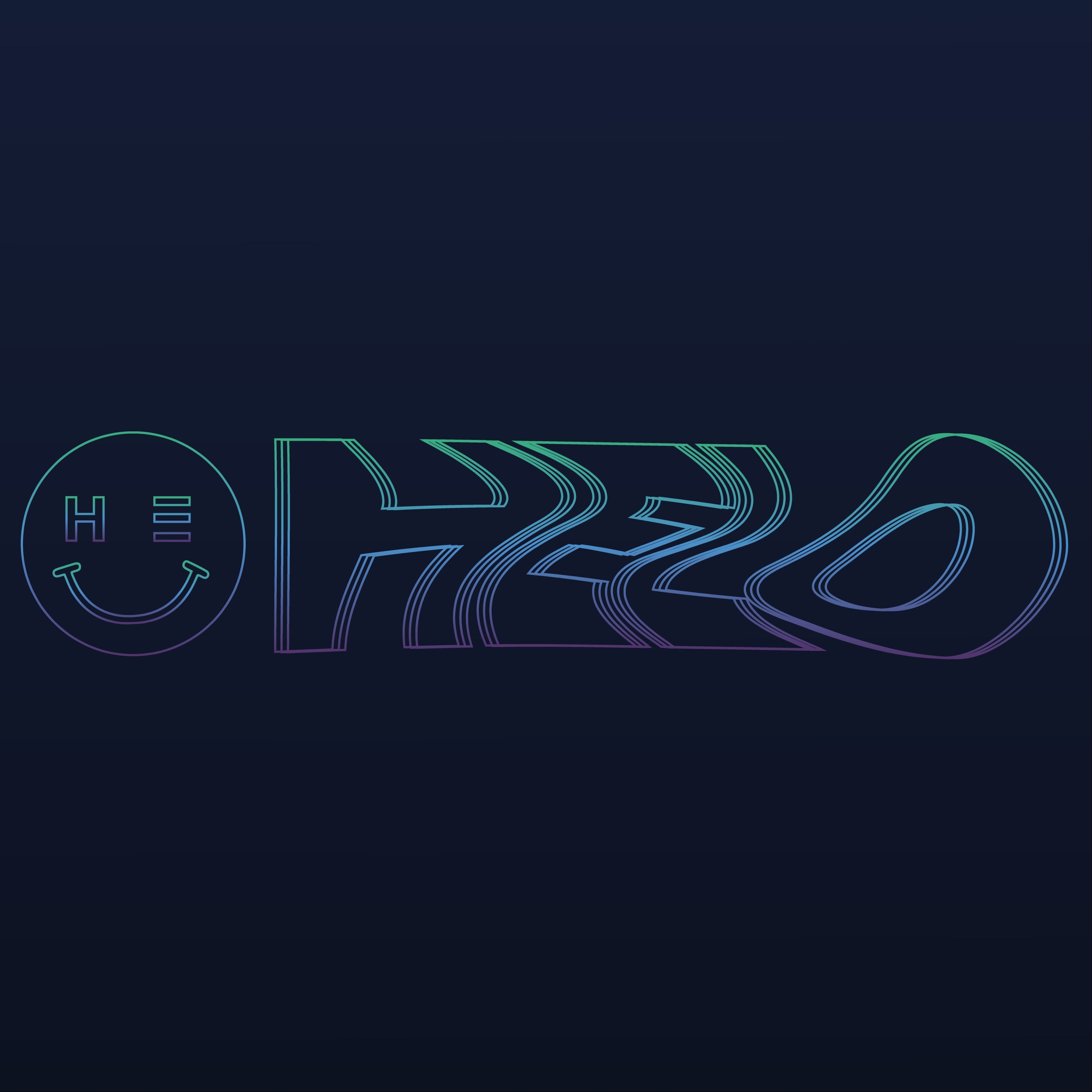 HELO neon wordmark — brand identity rendered in glowing neon light aesthetic on dark background